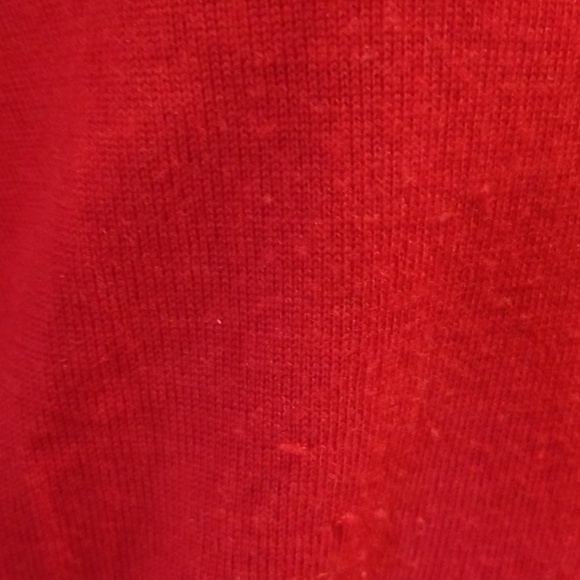 3 for $15 V neck red sweater merino wool - Picture 3 of 7